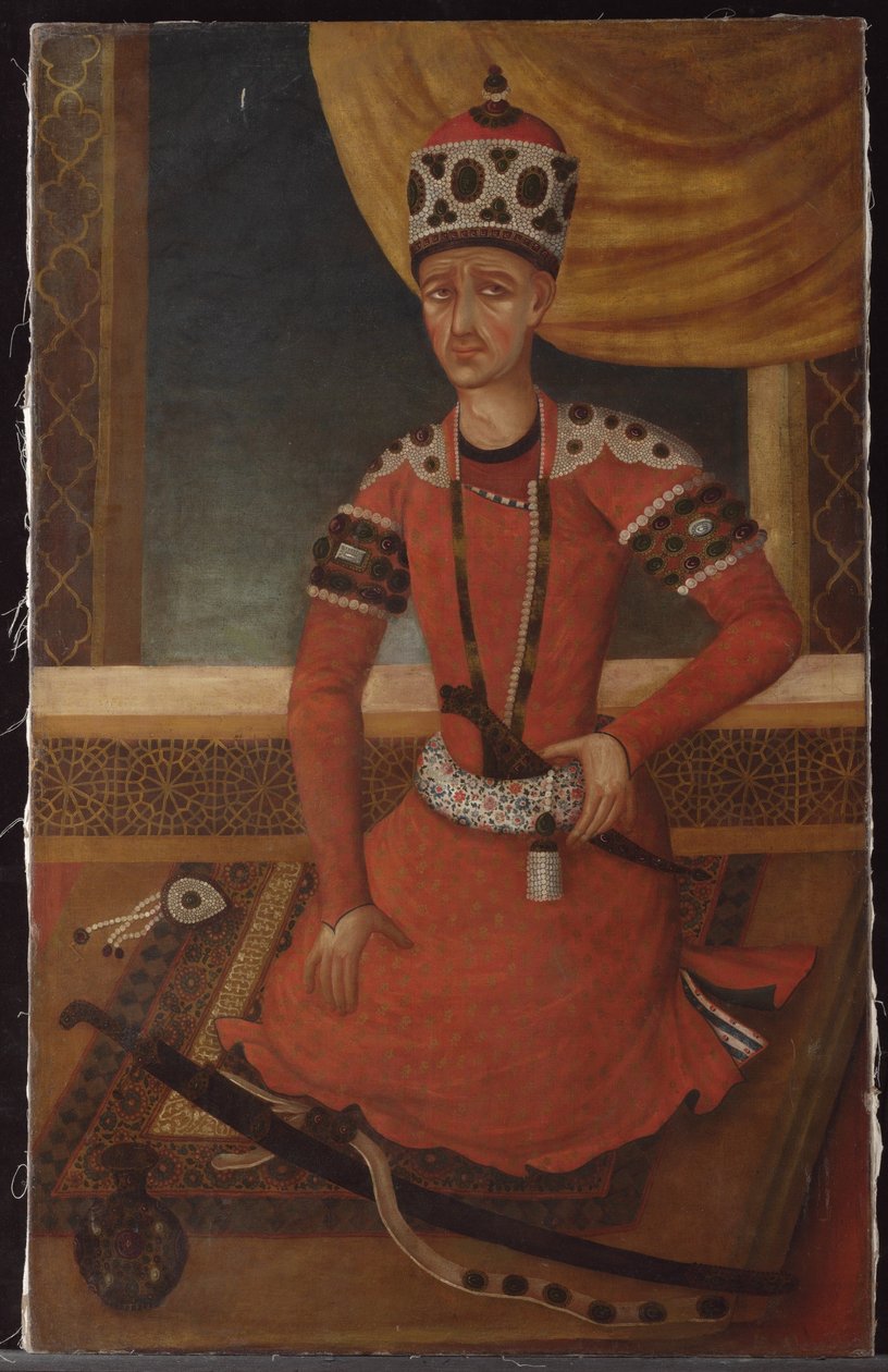 Aja Muhammad Khan Qajar, noin 1820 tekijältä Persian School