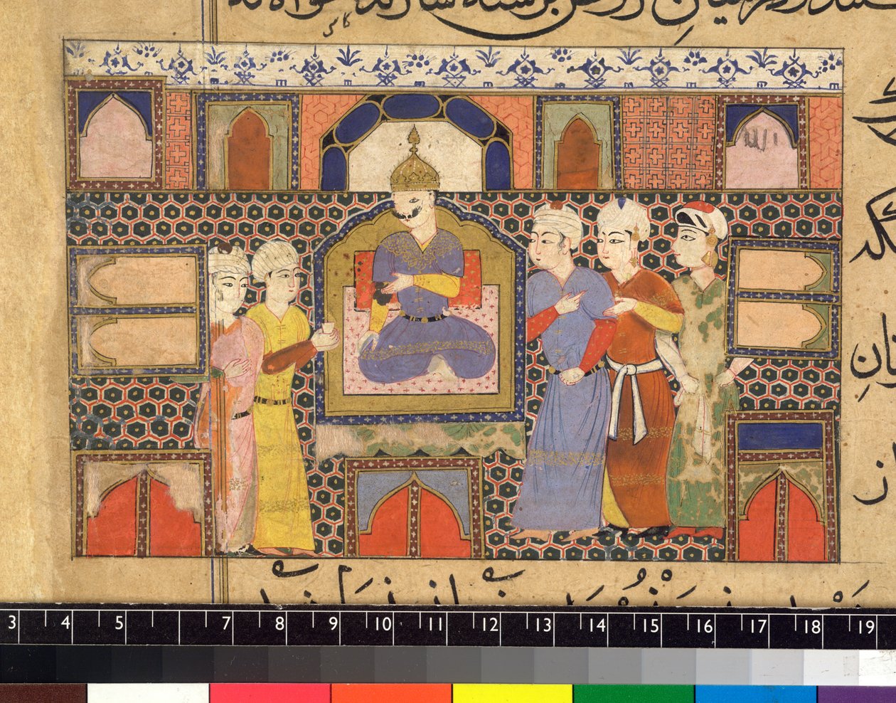 Ghiyath al-Din nousi valtaistuimelle tekijältä Persian School