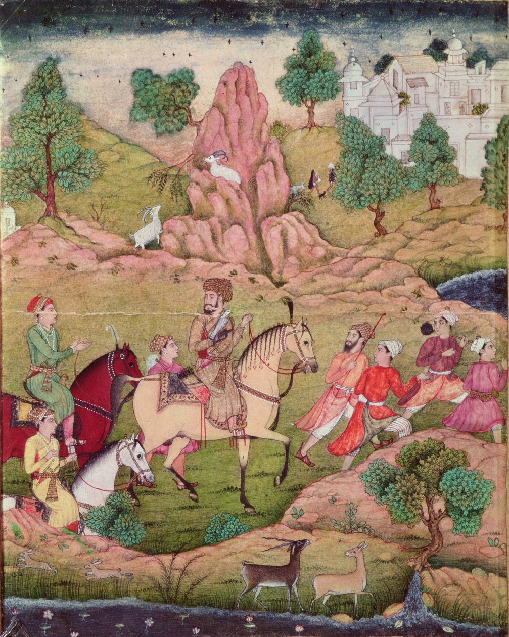 Metsästys haukalla, Safavid-dynastia (1502-1736) tekijältä Persian School
