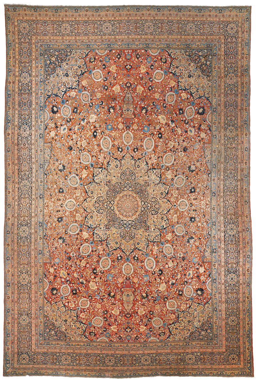 Suuri Tabriz-matto, Ardebil-suunnittelu, Luoteis-Persia, n. 1880 tekijältä Persian School