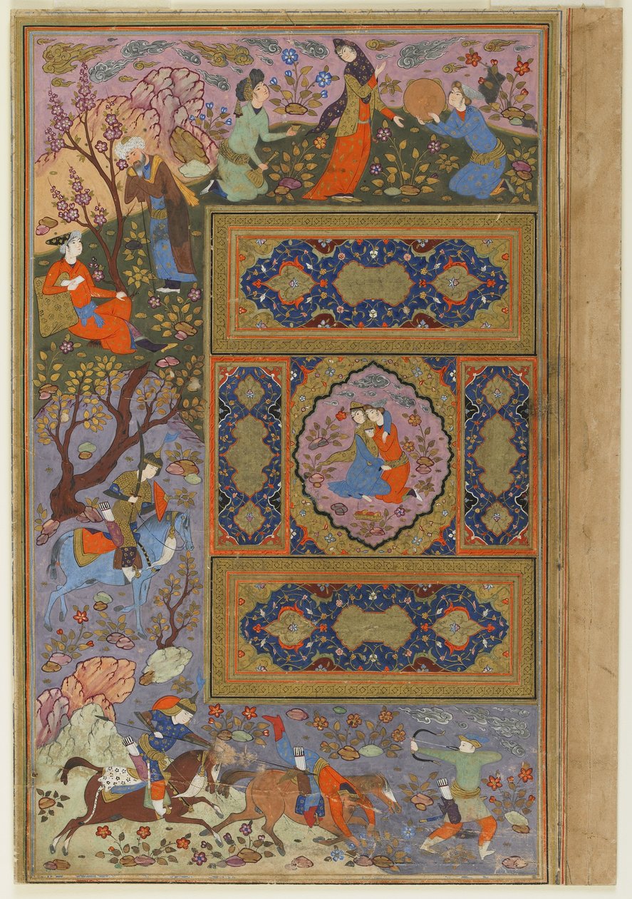 Rakastajapari, n. 1590-1610 tekijältä Persian School