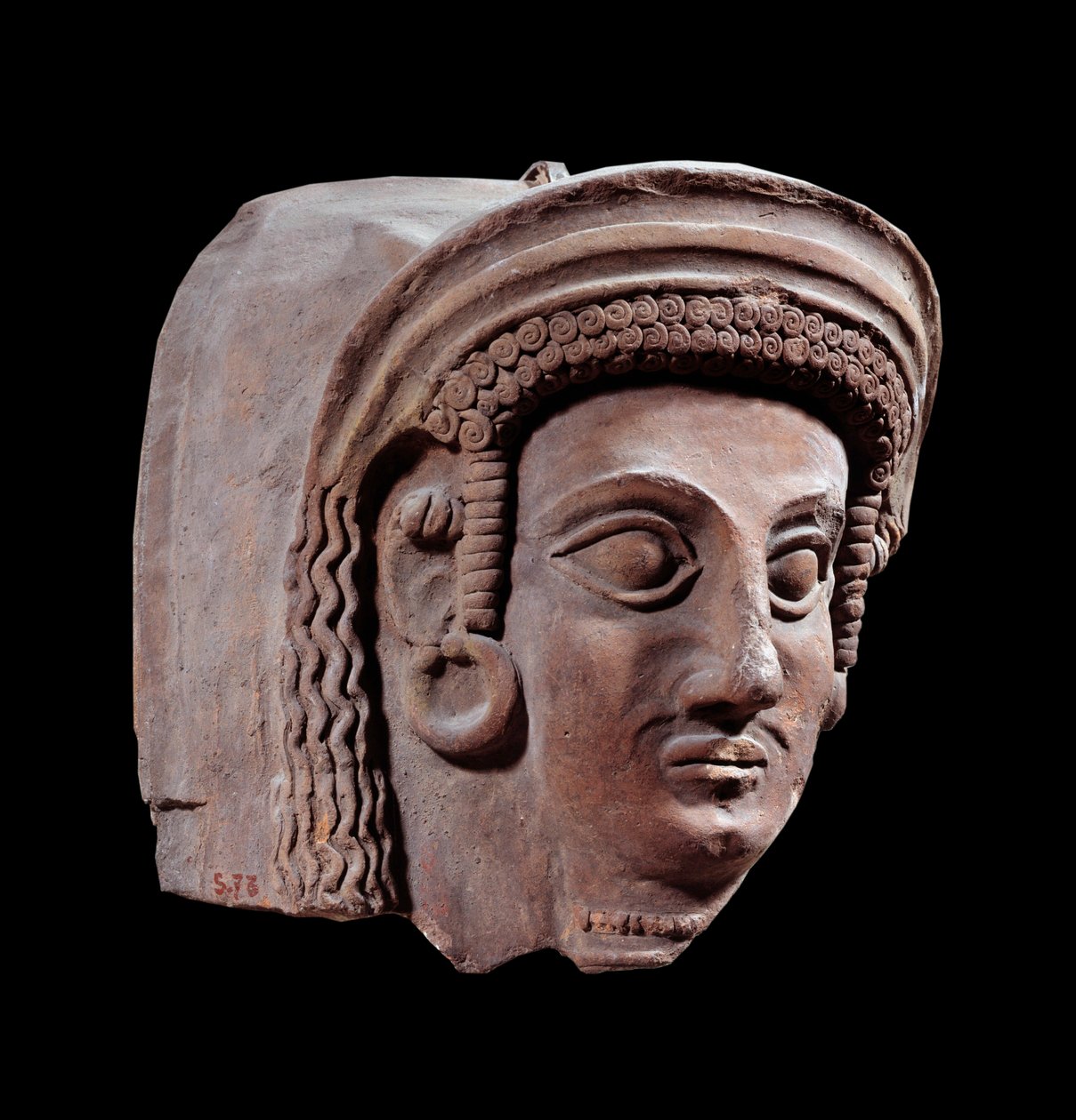 Persialainen taide: fragmentti kreikkalaisesta foinikialaissarkofagista. Kilpikonnan hautausmaalta (4. vuosisata eKr.) Pariisi, Louvre-museo tekijältä Persian School