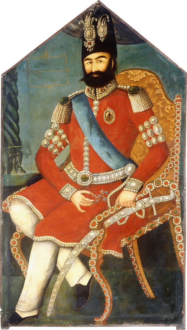 Muhammad Shahin muotokuva, n. 1850 tekijältä Persian School