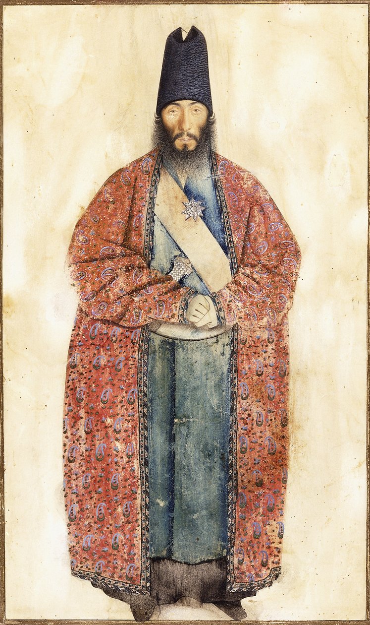 Muotokuva edesmenneestä Sam Khan Ilkhanista, 1800-luku tekijältä Persian School