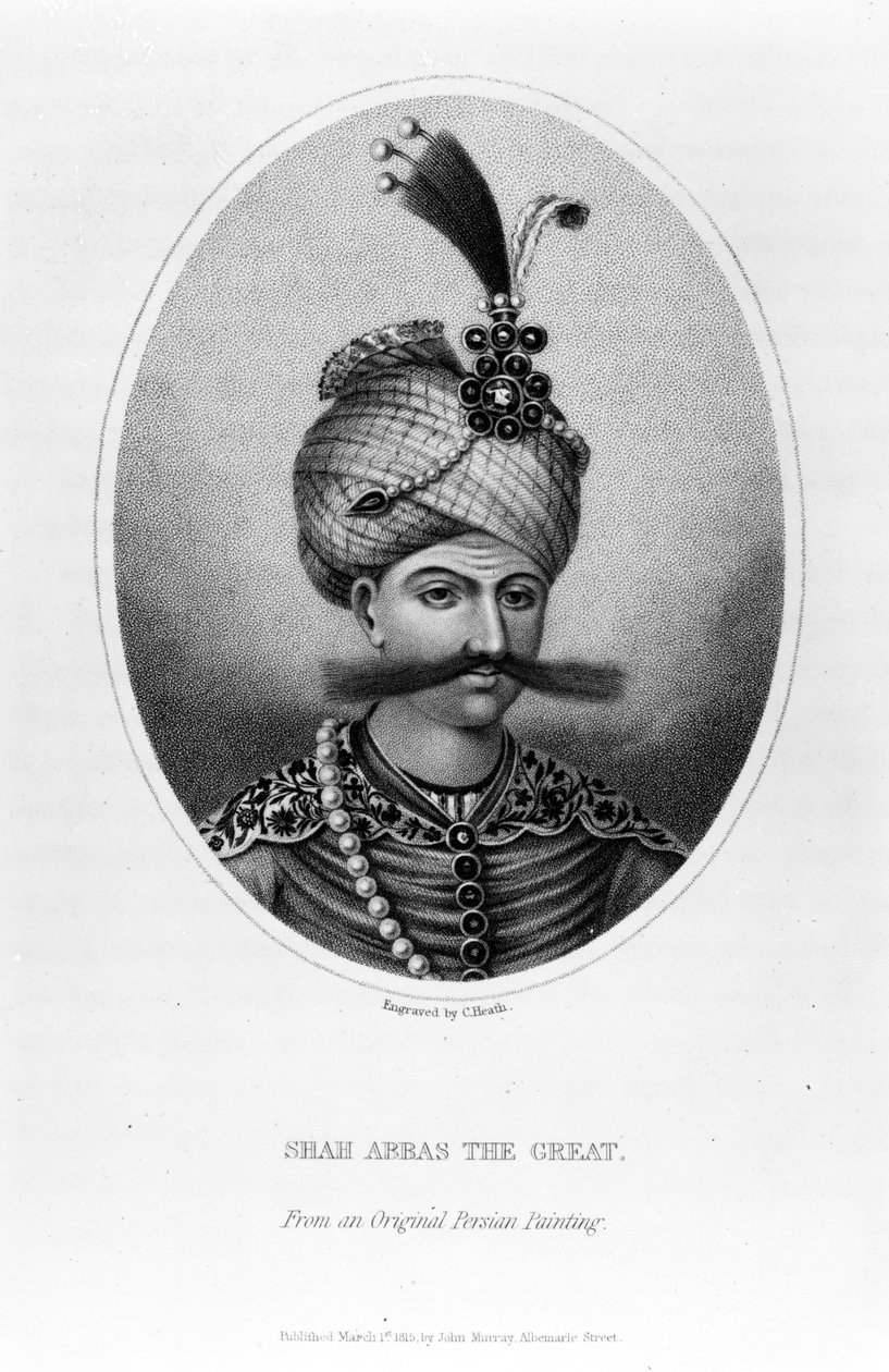 Shah Abbas Suuri, C. Heathin vedos, 1815 tekijältä Persian School