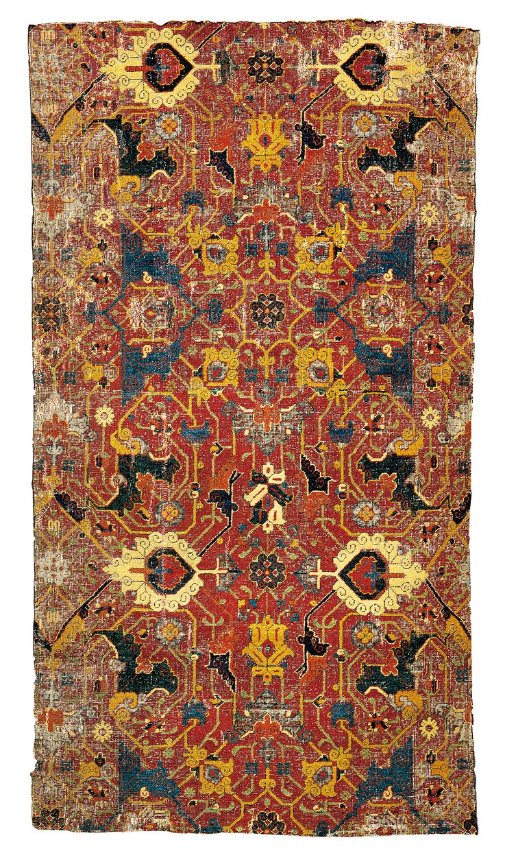 Tabriz-medaljongin maton fragmentti, Luoteis-Persia tekijältä Persian School