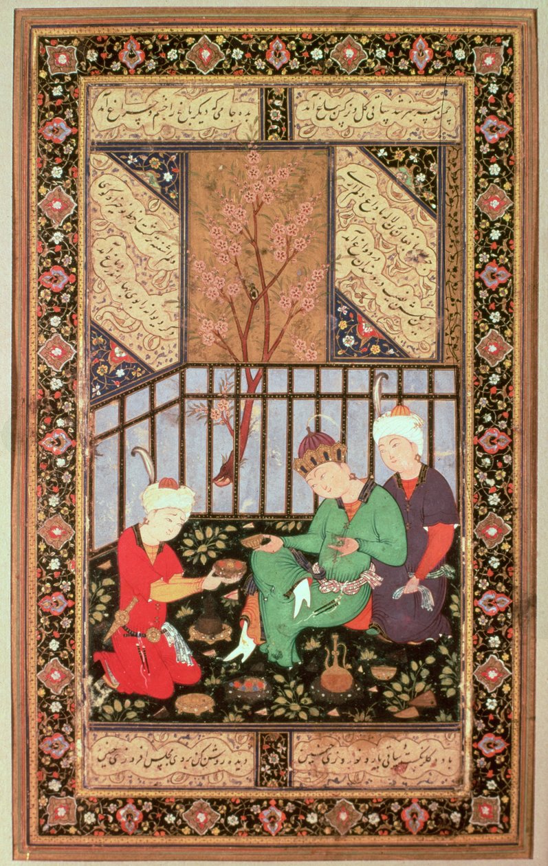 Teeseremonia, 1560-70 tekijältä Persian School