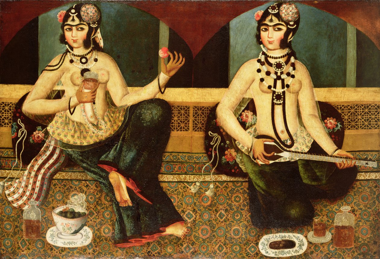 Huonekalut ja erilaiset esineet 1100- ja 1300-luvuilta tekijältä Persian School