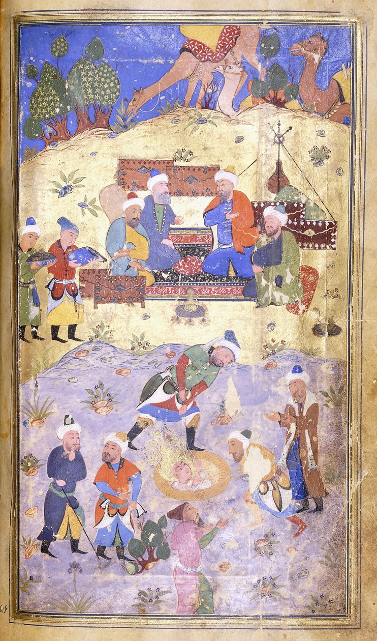 Yusuf on pelastettu kuopasta, n. 1492-3 tekijältä Persian School