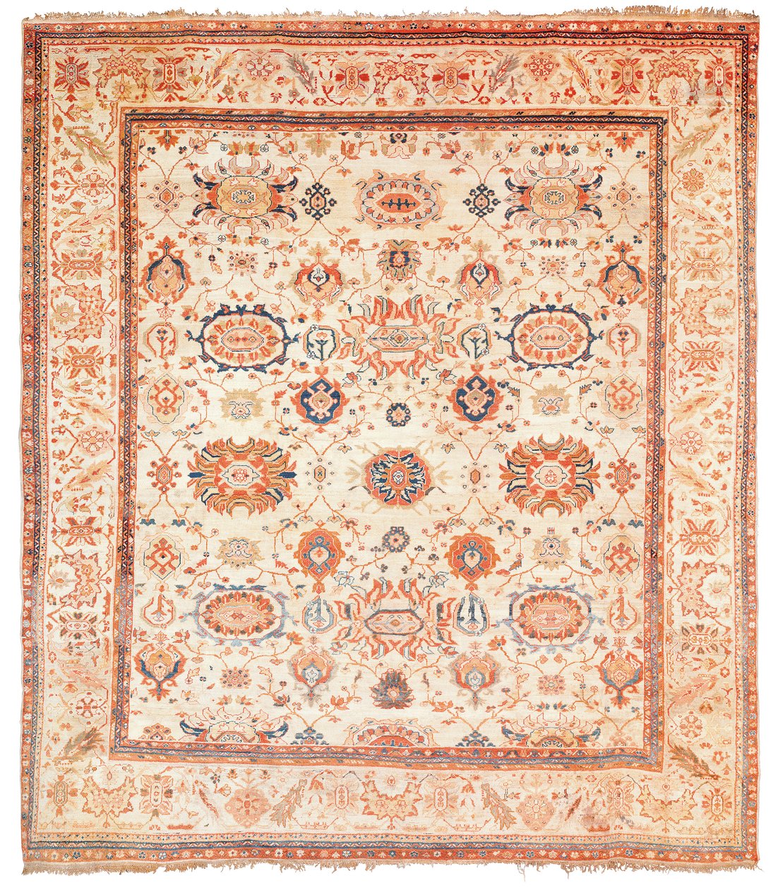 Ziegler-matto, Sultanabadin alue, Länsi-Persia, noin 1880 tekijältä Persian School