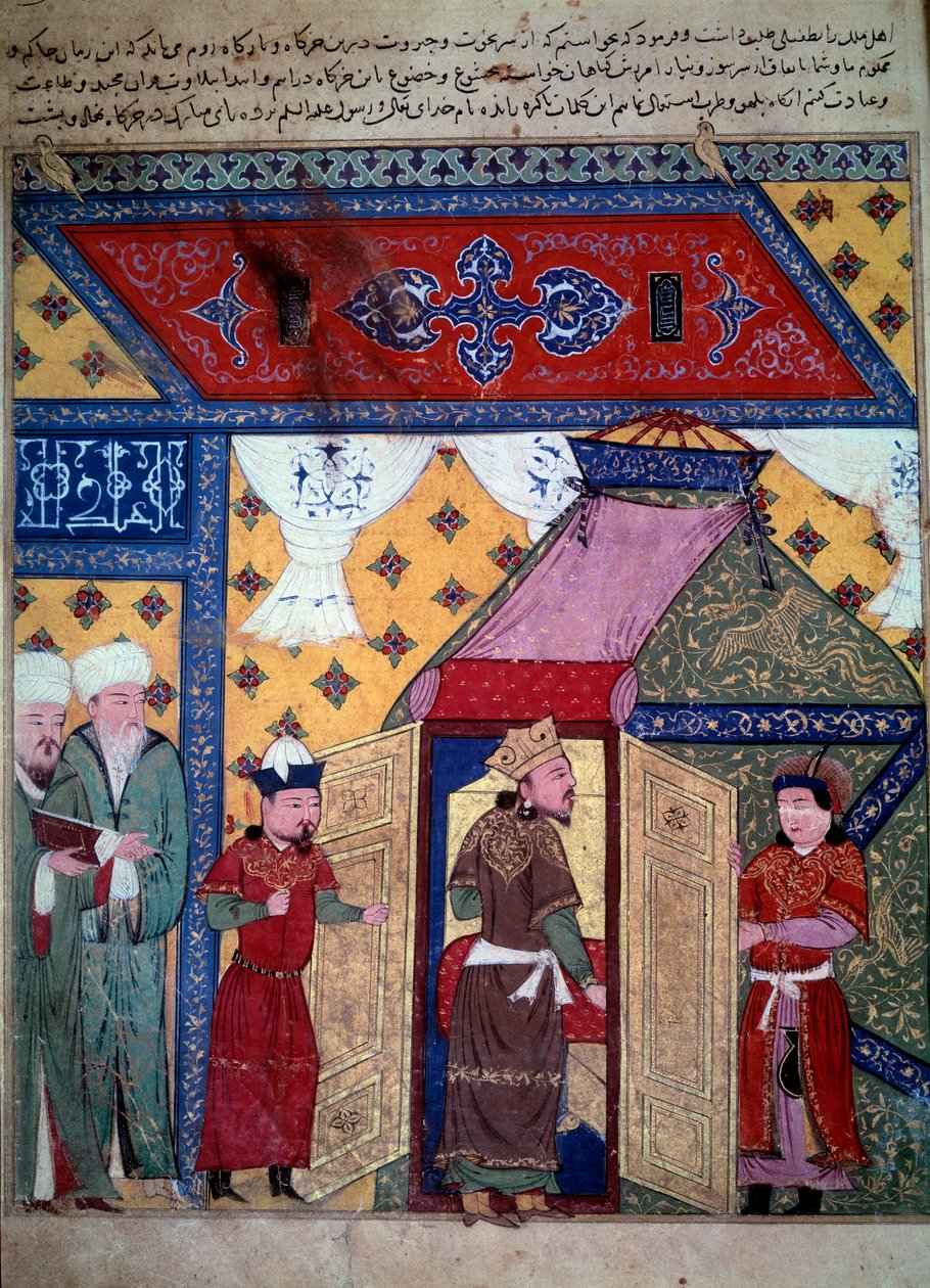 hallitsija Ghazan (Ghazan Khan tai Ghazan Mahmud, Arghounin poika ja Persian ilkhan tekijältä Persian School