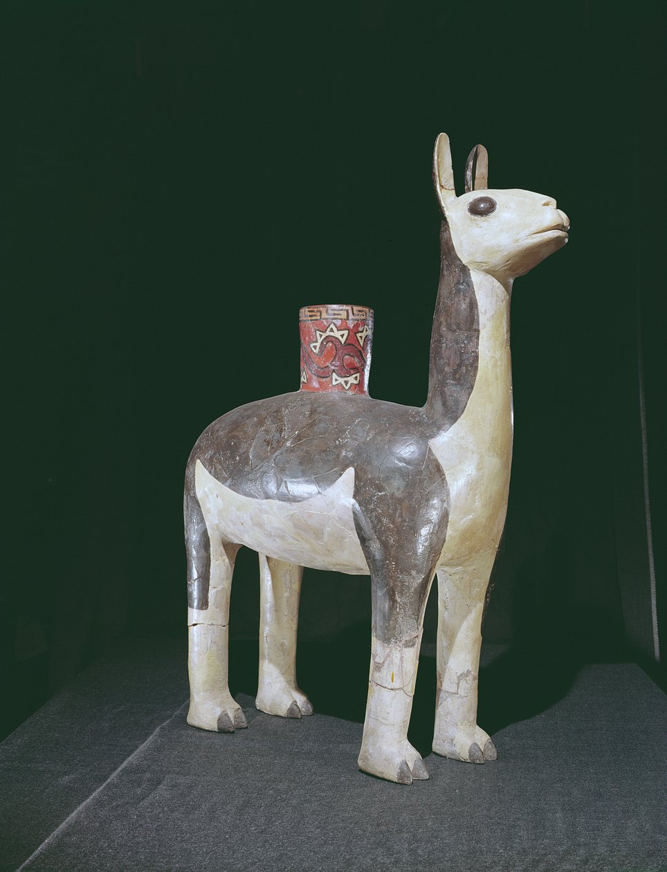 Laama-kuva-astia, Nazca Culture (keramiikka) tekijältä Peruvian School