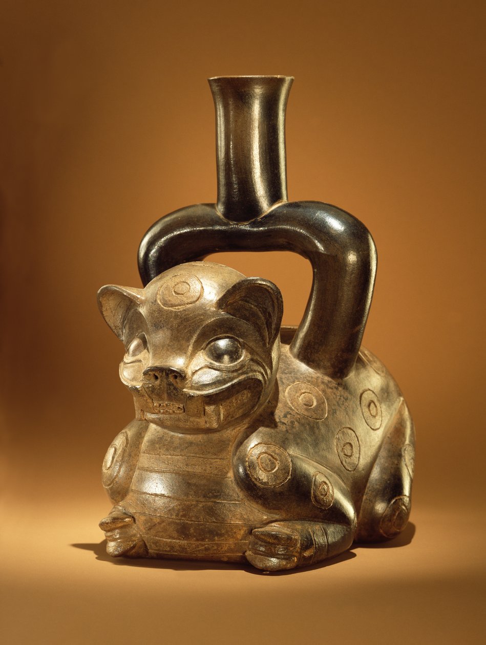 Puma-astia, Chavin-kulttuuri, noin 90 eKr. (keraaminen) tekijältä Peruvian School