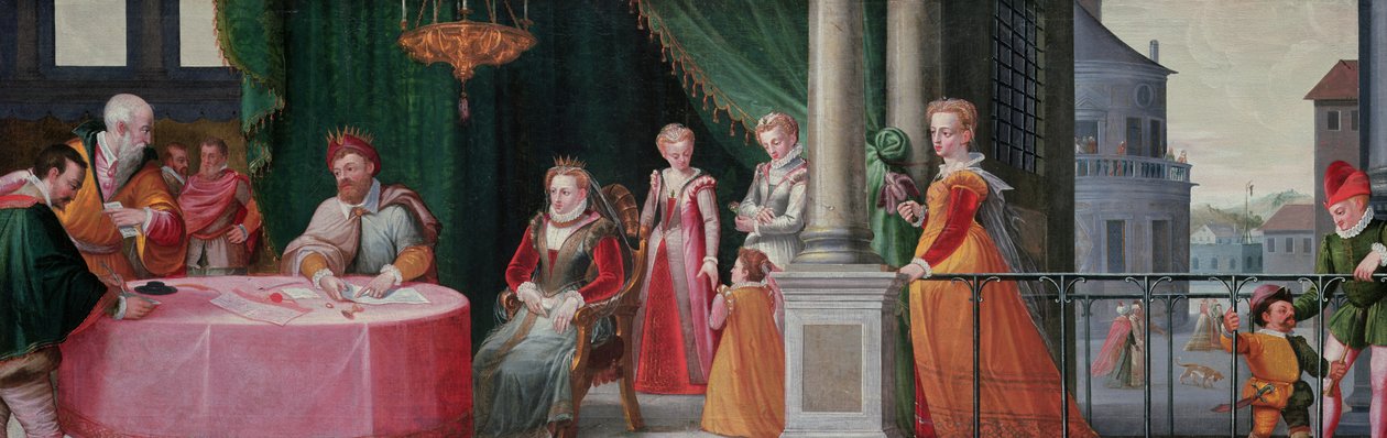 Huonekalut ja erilaiset esineet 1100- ja 1300-luvuilta tekijältä Peter 1548-1628 Candid
