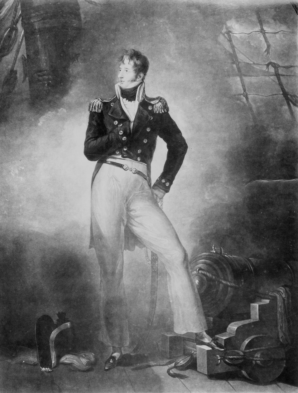 Amiraali Thomas Cochrane, 10. Earl of Dundonald, kaiverrus Charles Turner, 1809 (mezzotint) tekijältä Peter Eduard Stroehling