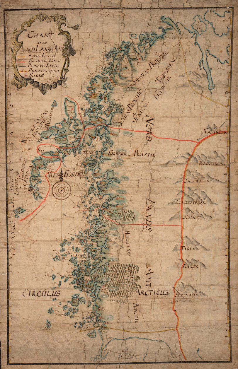 Kartta Nordlands Amt tekijältä Peter Holm