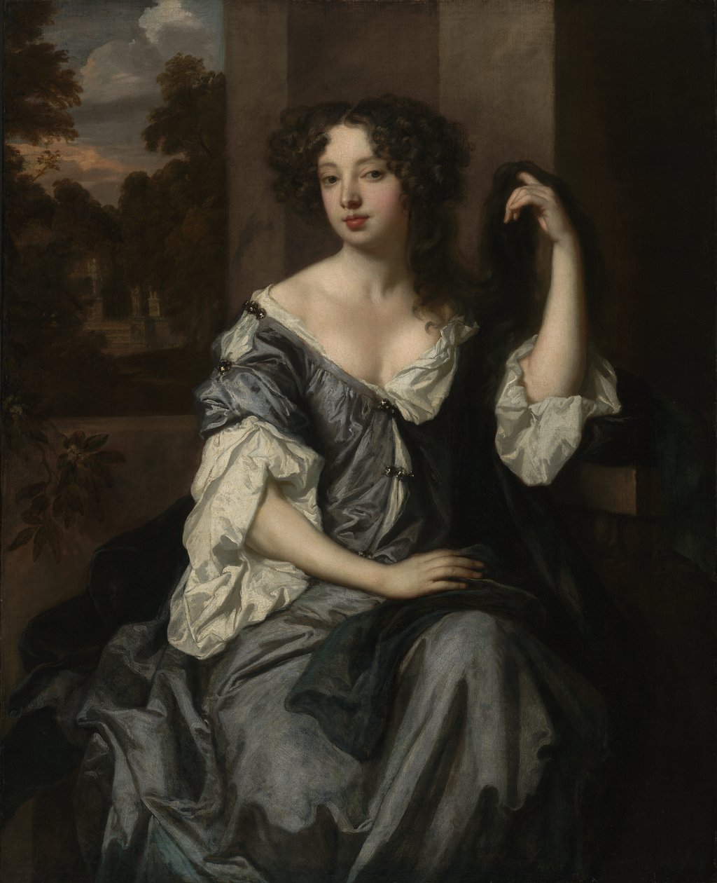 Portsmouthin herttuattaren Louise de Kerouallen muotokuva, n. 1671-4 tekijältä Peter Lely