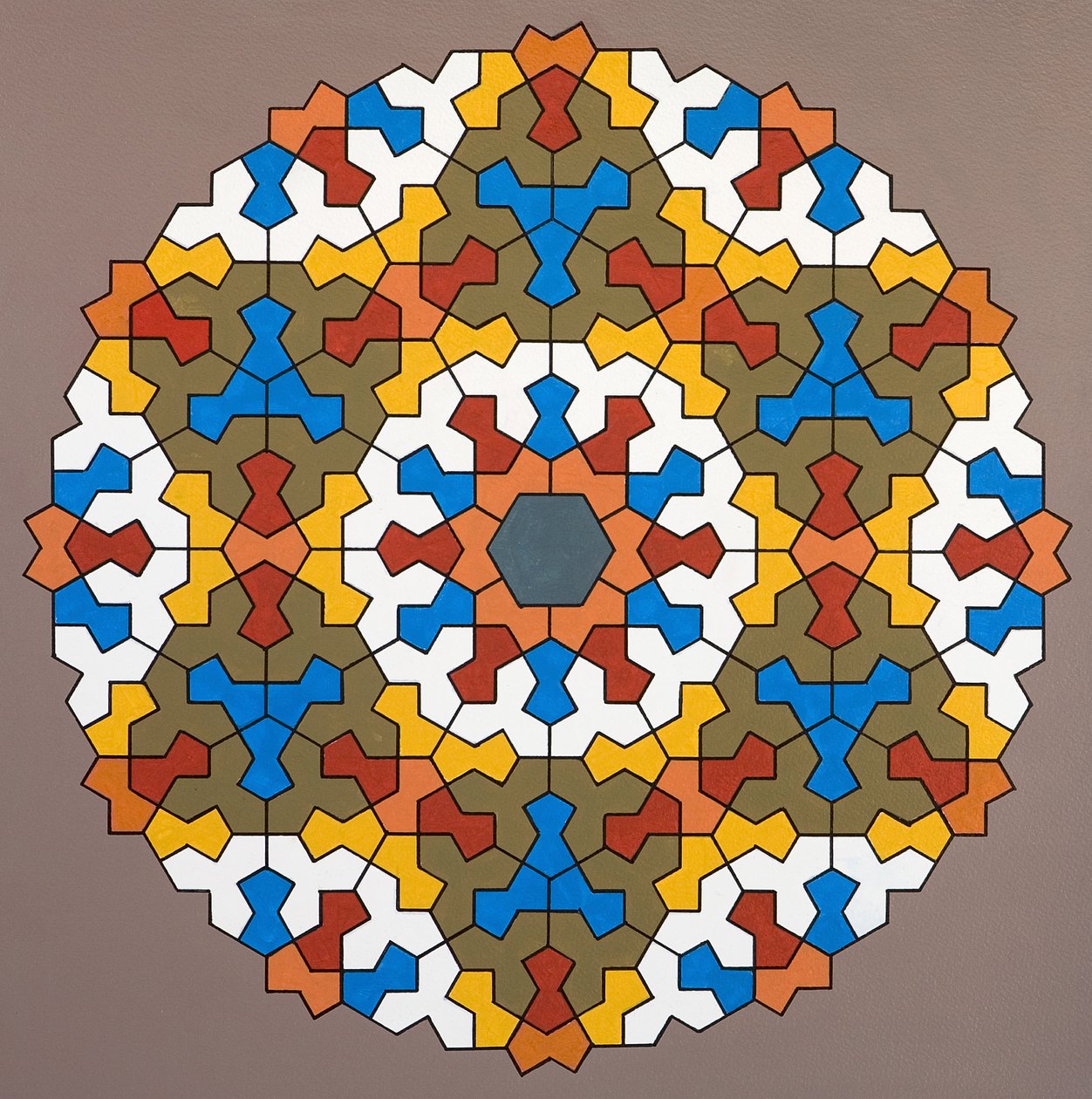Modulaarinen matriisi, 2006 (akryyli paperille) tekijältä Peter McClure