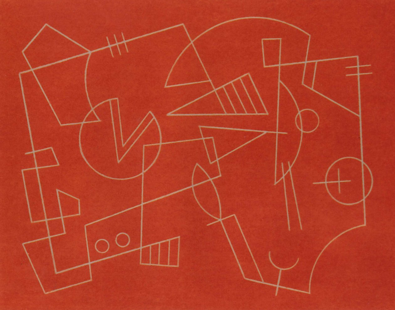 WALKING LINE.1997, (pastelli paperille) tekijältä Peter McClure