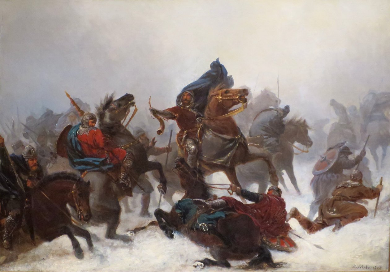 Kong Sverres kokoontui Vossefjellenen yli tekijältä Peter Nicolai Arbo