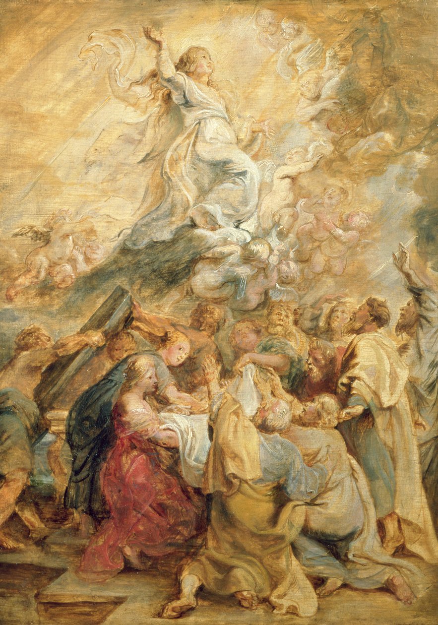 Neitsyt taivaaseenastuminen n.1635 tekijältä Peter Paul Rubens