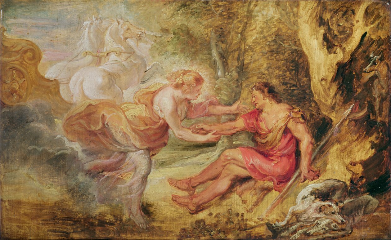 Aurora Abducting Cephalus, 1636 (öljy tammella) tekijältä Peter Paul Rubens