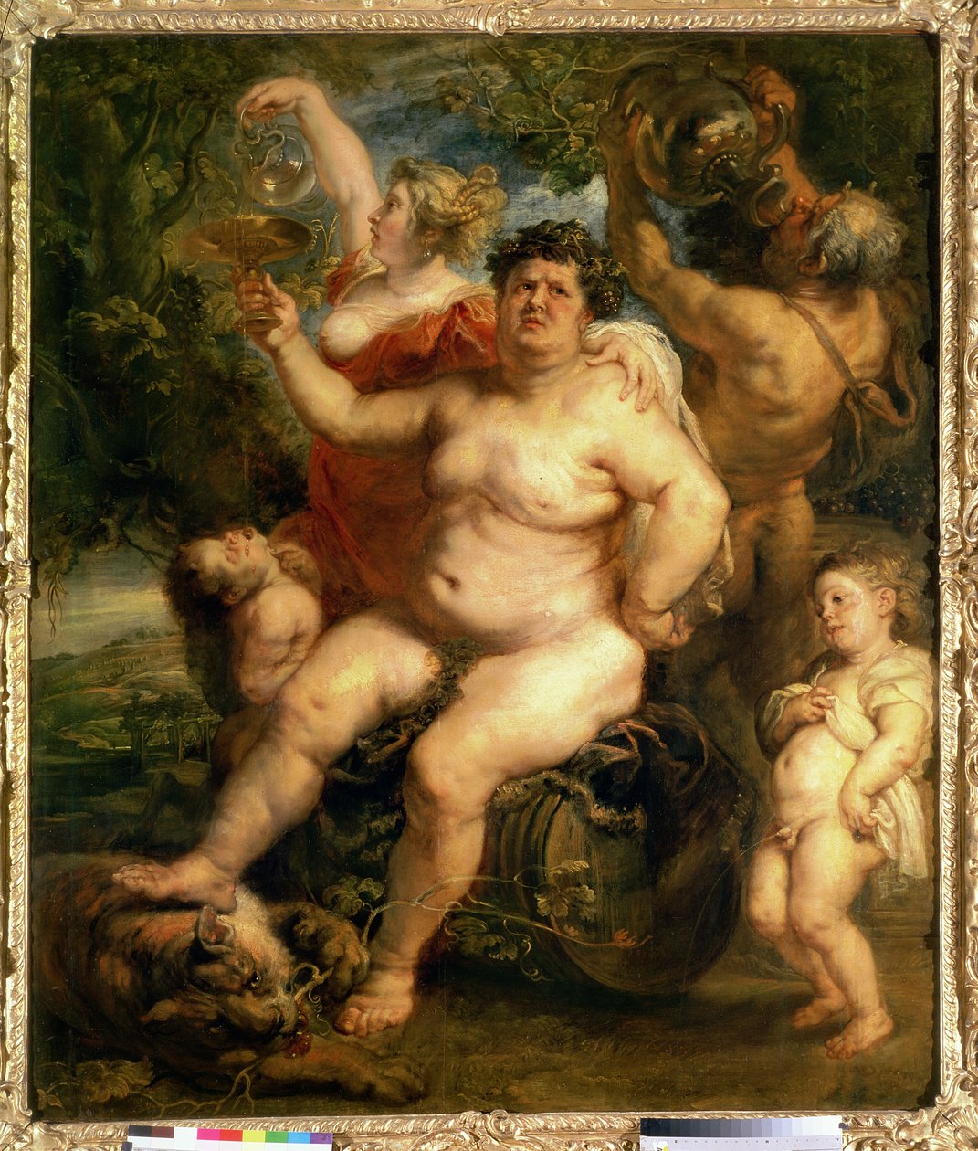Bacchus, 1636-40 (öljy kankaalle siirretty paneelista) tekijältä Peter Paul Rubens