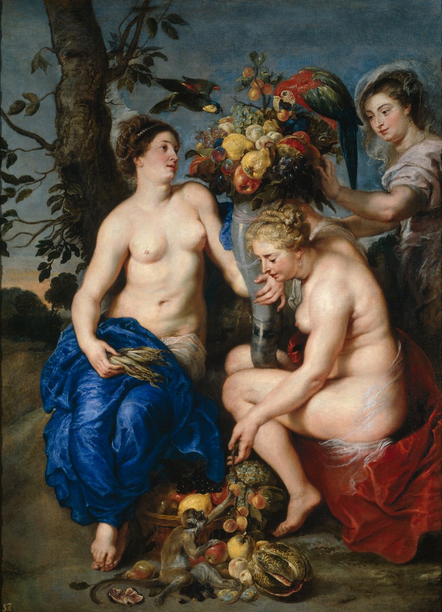 Ceres kahdella nymfillä tekijältä Peter Paul Rubens