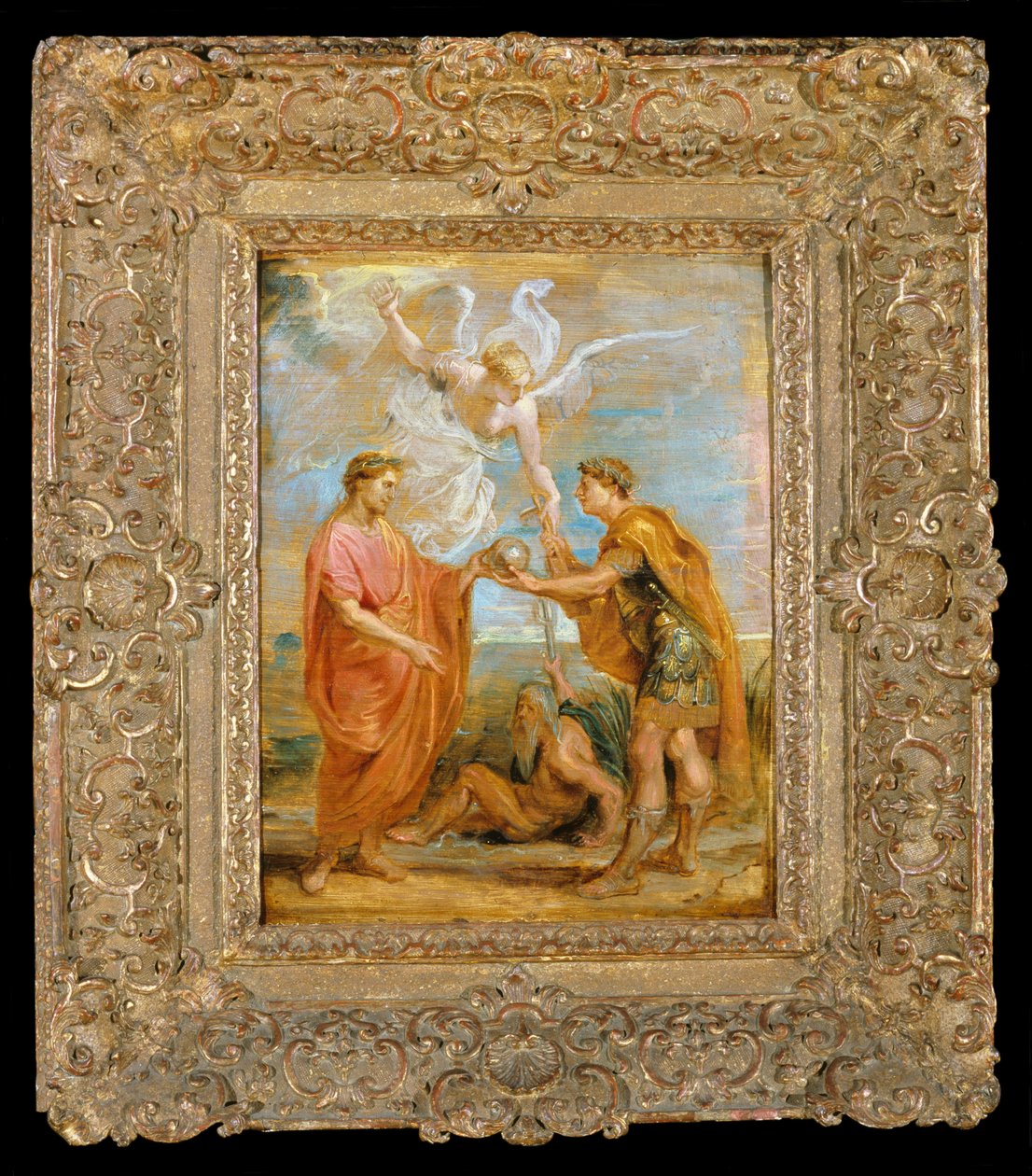 Constantius nimittää Konstantinuksen seuraajakseen. tekijältä Peter Paul Rubens