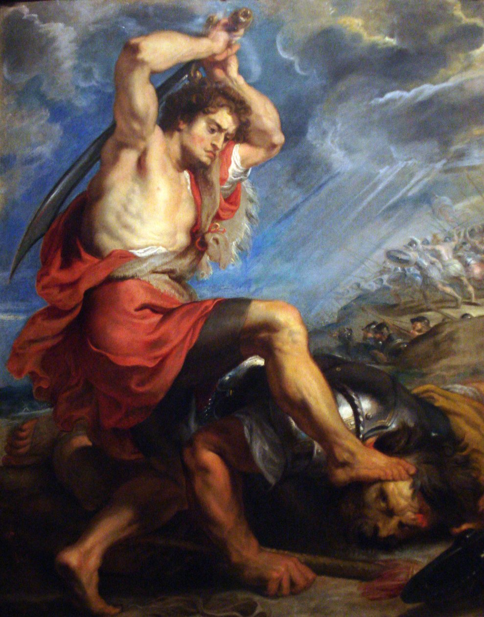 David tappaa Goljatin tekijältä Peter Paul Rubens