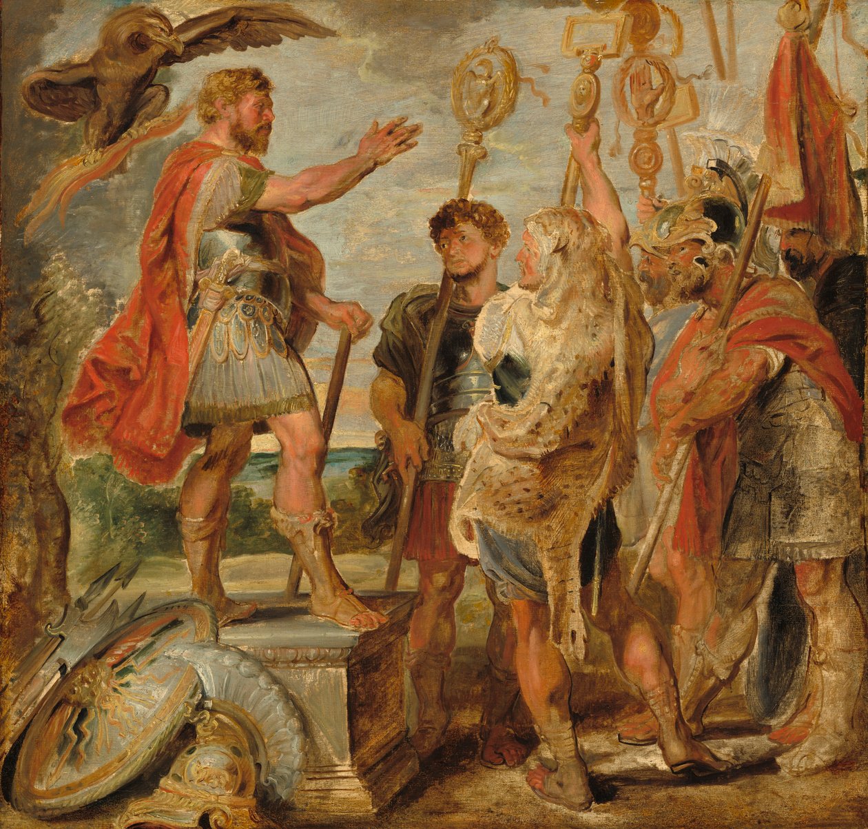 Decius Mus puhuu legioonille tekijältä Peter Paul Rubens