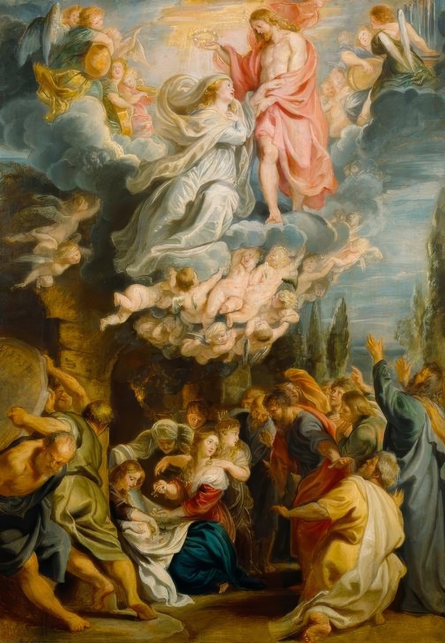 Die Himmelfahrt Mariens tekijältä Peter Paul Rubens