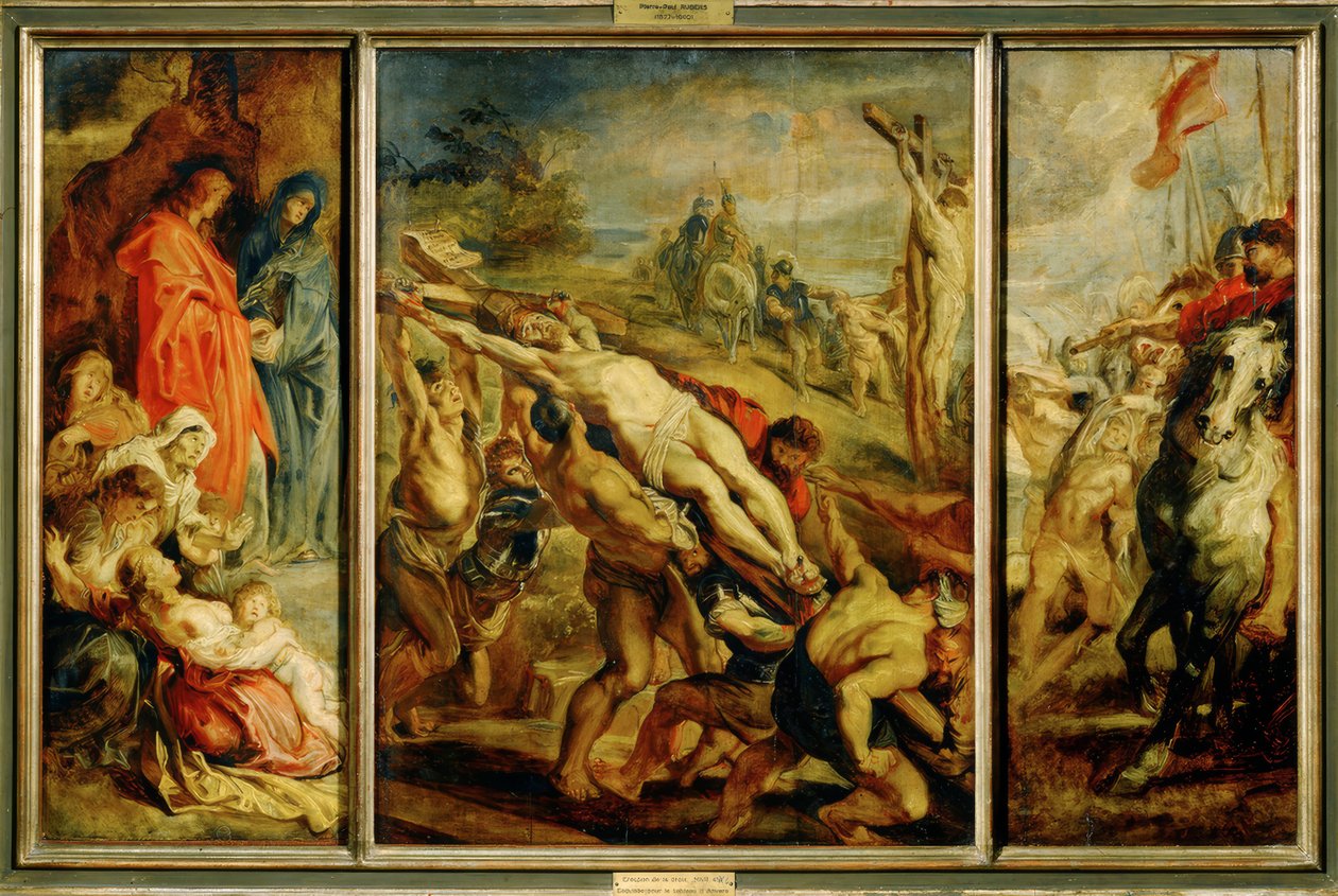 Die Kreuzaufrichtung tekijältä Peter Paul Rubens