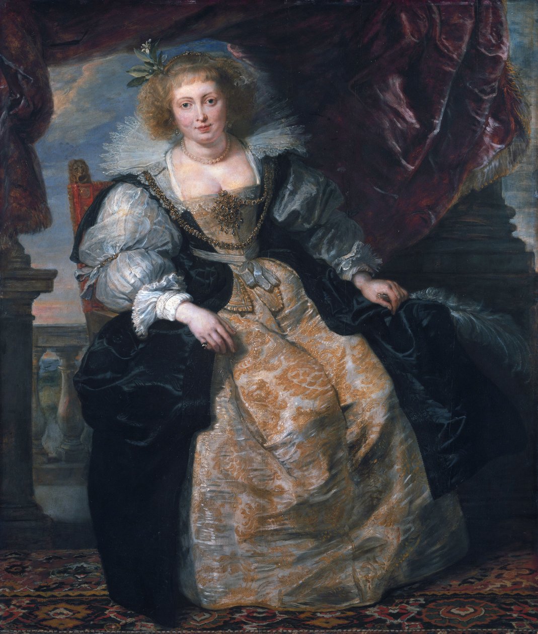 Helene Fourment morsiuspuvussaan tekijältä Peter Paul Rubens