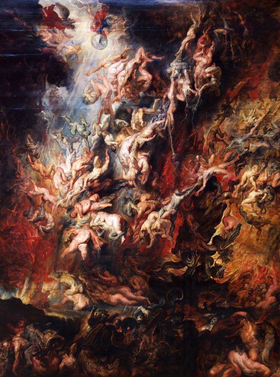 Höllensturz der Verdammten tekijältä Peter Paul Rubens