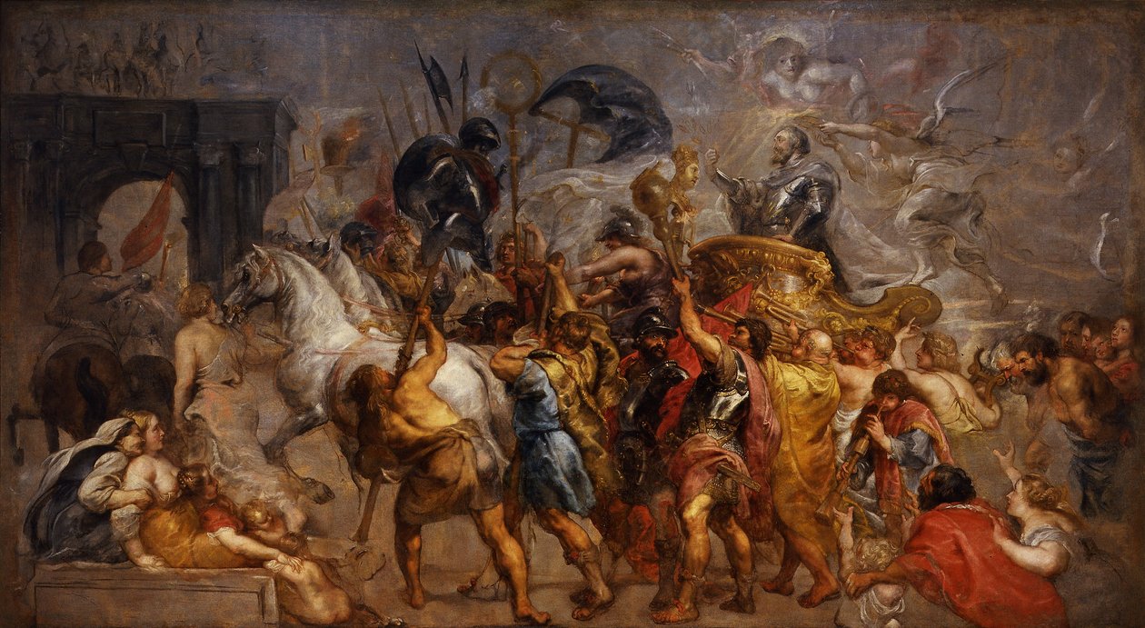 Henrik IV: n voitto Pariisiin tekijältä Peter Paul Rubens