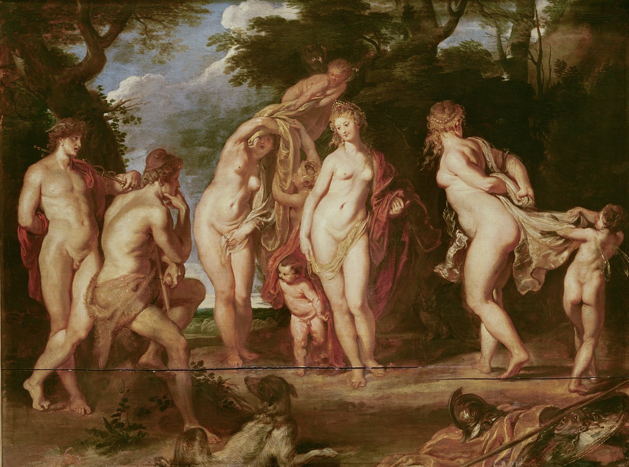 Pariisin tuomio, n. 1605 tekijältä Peter Paul Rubens