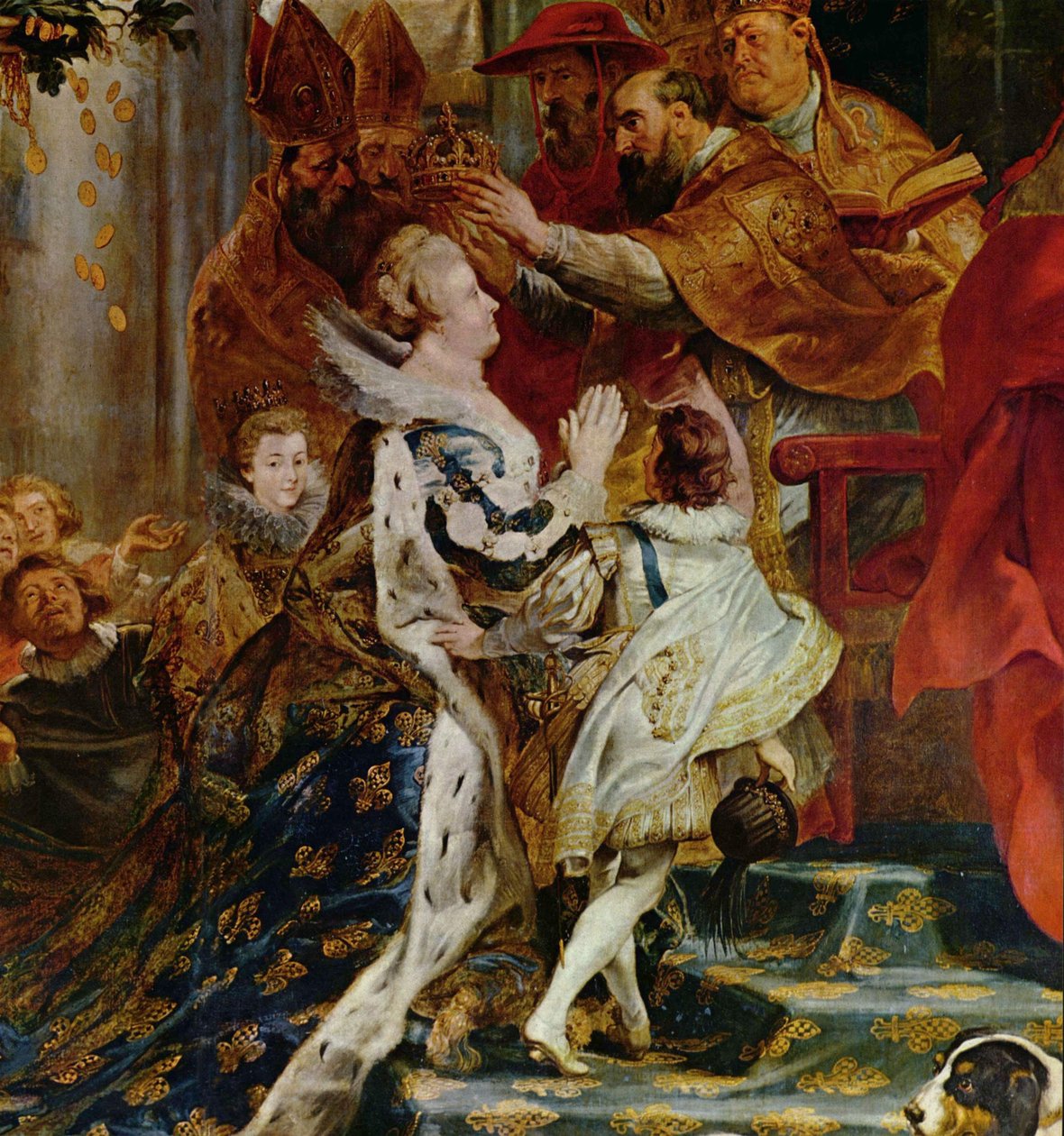 Krönung Maria de Medicis St.Denisissä Pariisissa tekijältä Peter Paul Rubens