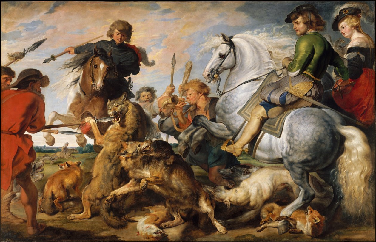 La Chasse au loup et au renard tekijältä Peter Paul Rubens