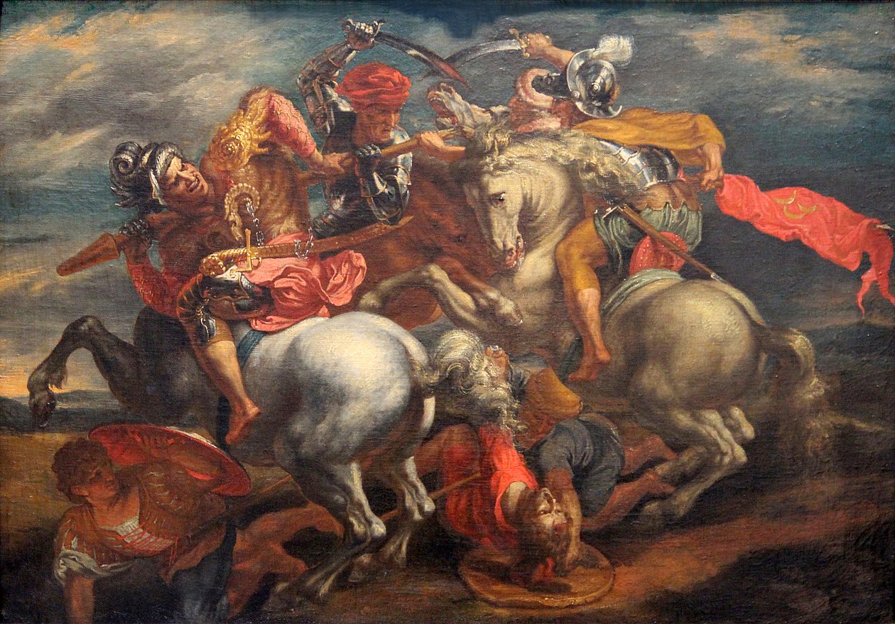La bataille d’Anghiari (La lutte pour l’étendard) tekijältä Peter Paul Rubens