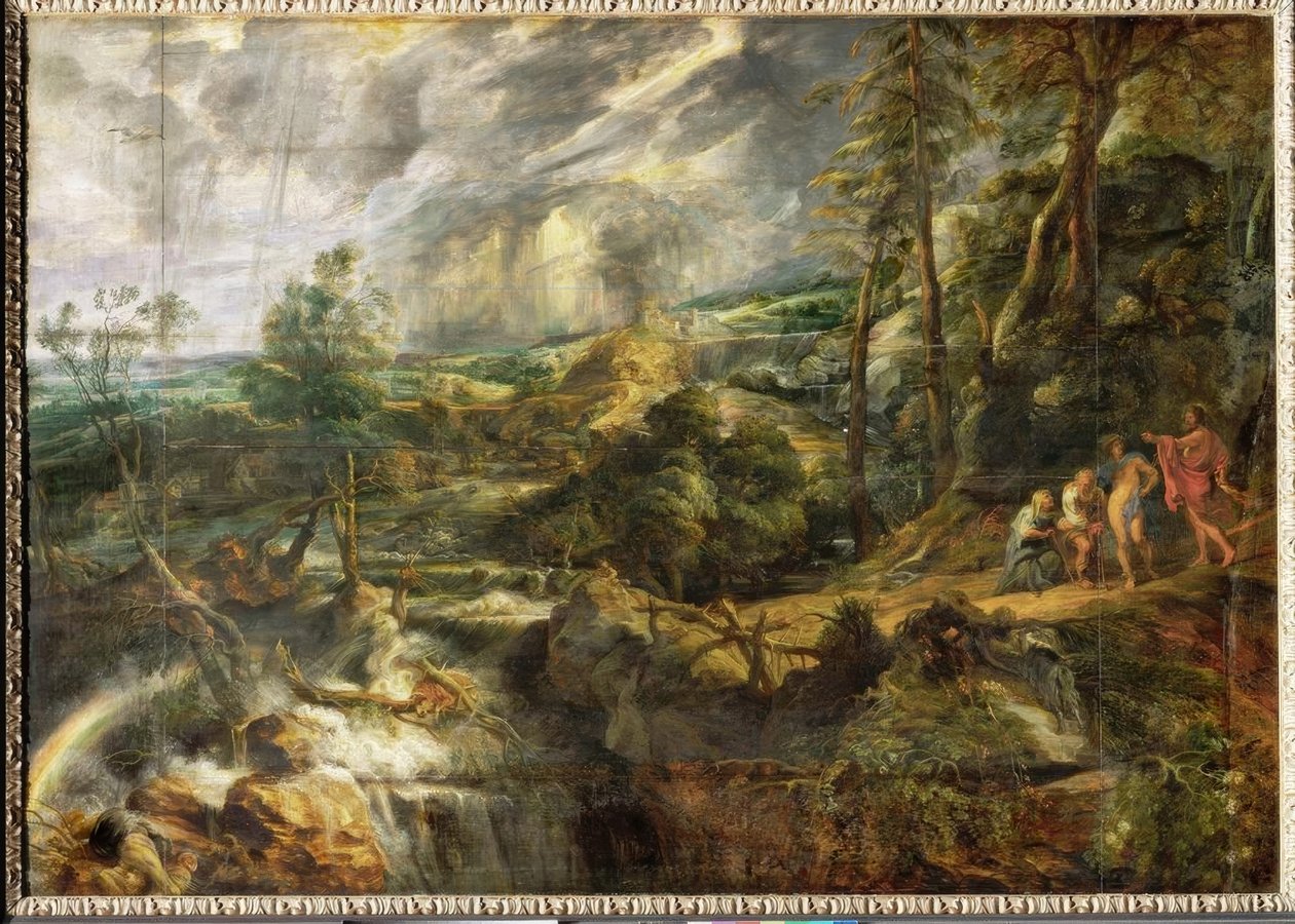 Landschaft im Gewittersturm tekijältä Peter Paul Rubens