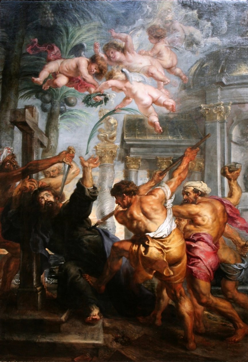 Pyhän Tuomaan marttyyrikuolema tekijältä Peter Paul Rubens