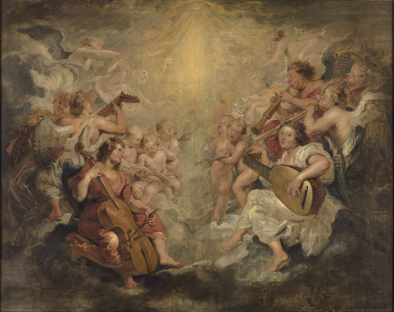 Musiikkimusiikki in de hemel tekijältä Peter Paul Rubens