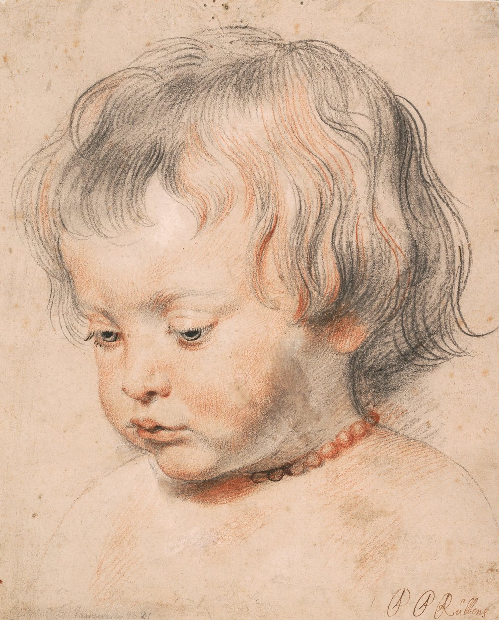 Nicolaas Rubens kaulattoman korallin päällä, n. 1619-20 tekijältä Peter Paul Rubens