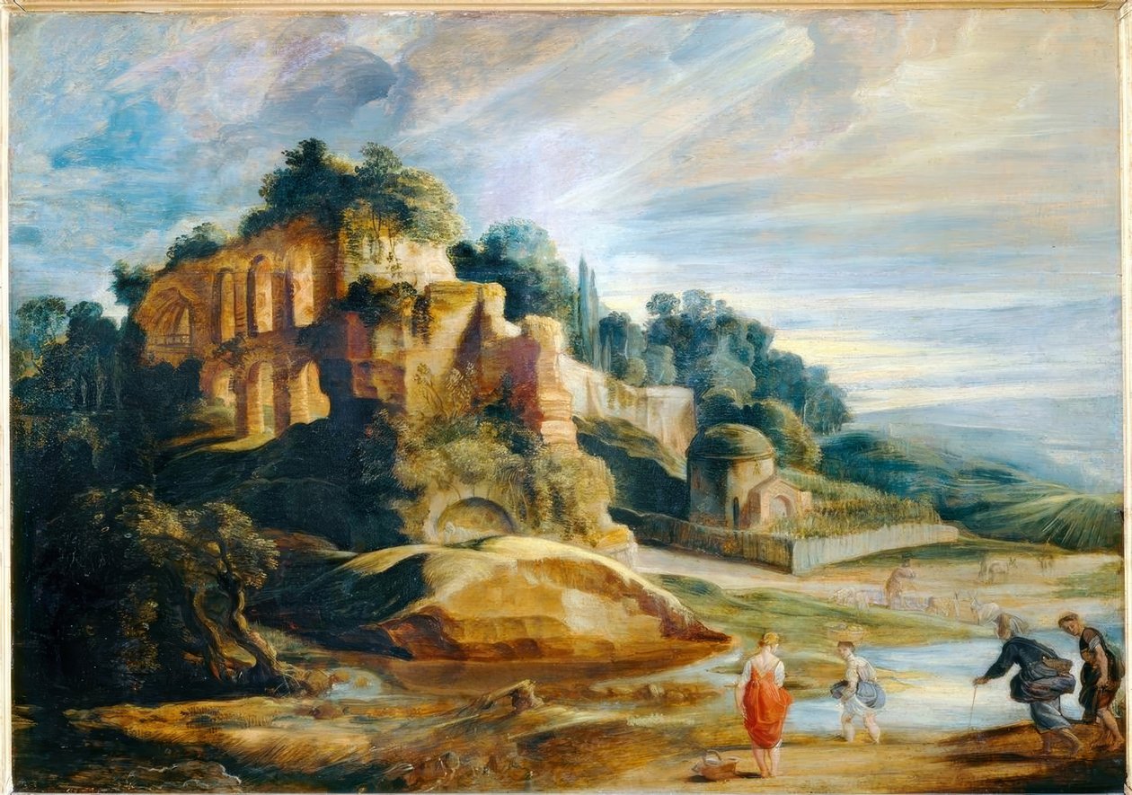 Paysage avec les ruines du mont Palatin à Rome tekijältä Peter Paul Rubens