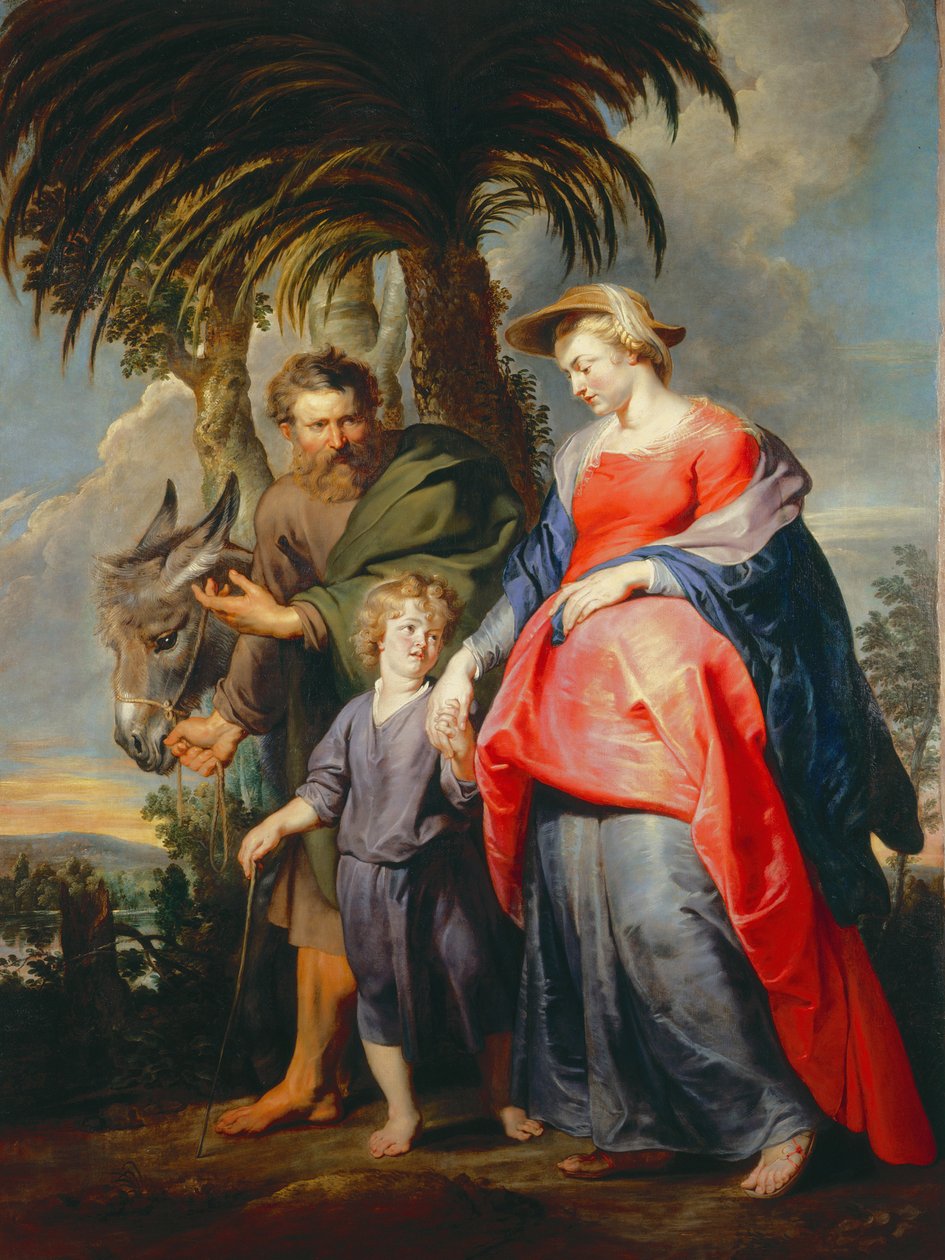 Pyhän perheen paluu Egyptistä tekijältä Peter Paul Rubens