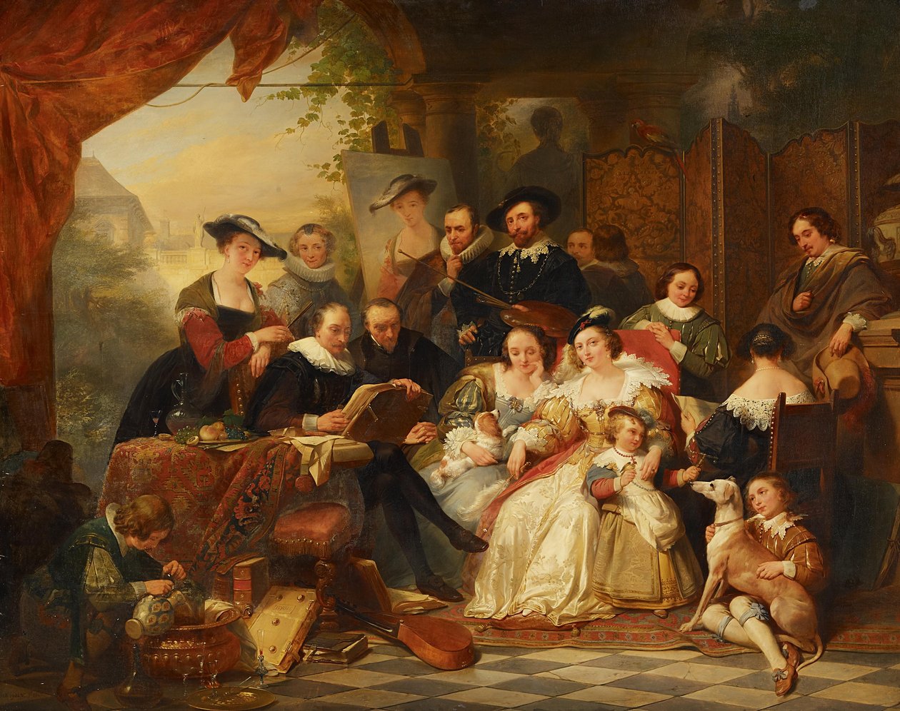 Rubens im Kreis seiner Mäzene und Familie tekijältä Peter Paul Rubens