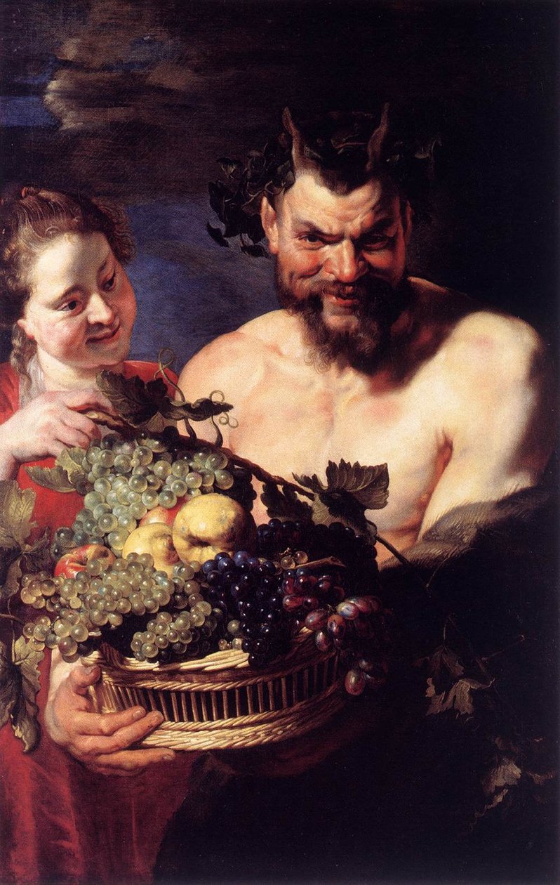 Satyr ja tyttö tekijältä Peter Paul Rubens