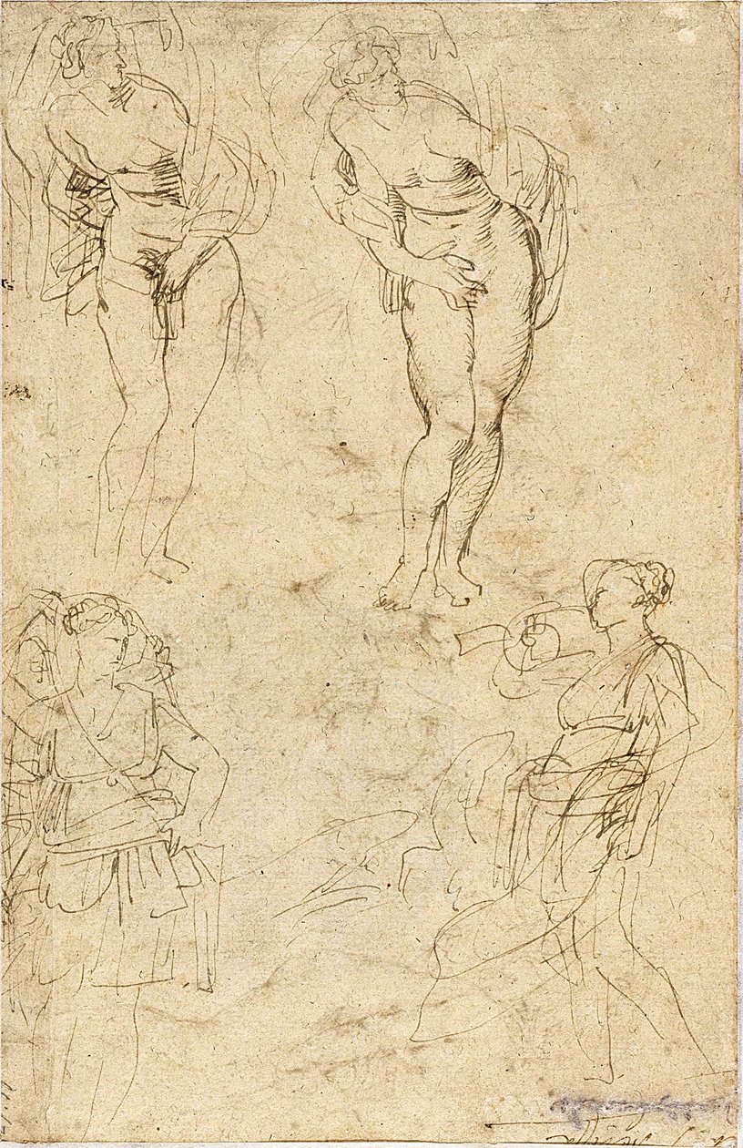 Luonnoksia Cecropsin tyttäristä tekijältä Peter Paul Rubens