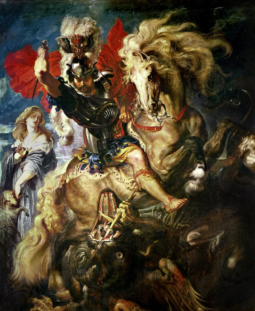 St. George and the Dragon, noin 1606 tekijältä Peter Paul Rubens